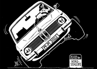 69 PIT STOP T-shirt "02 on two wheels" print